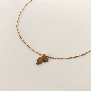 Satya Om Hamsa Hand Necklace